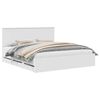vidaXL Bed Frame with Drawer White 180 x 200 cm Engineer Wood