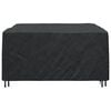 vidaXL Furniture Cover Plain Black 180 x 190 x 85 cm 210D