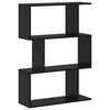 vidaXL Book Cabinet Black Oak 70 x 14 x 97 cm Engineered Wood