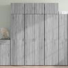 vidaXL Highboard Grey Sonoma 70x42.5x185 cm Engineered Wood