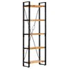 vidaXL 5-Tier Bookcase 60x30x180 cm Solid Mango Wood