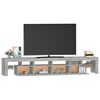 vidaXL TV Cabinet with LED Lights Concrete Grey 230x36.5x40 cm