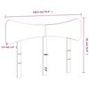 vidaXL Headboard 135 cm Solid Wood Pine