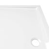 vidaXL Rectangular ABS Shower Base Tray White 70x120 cm