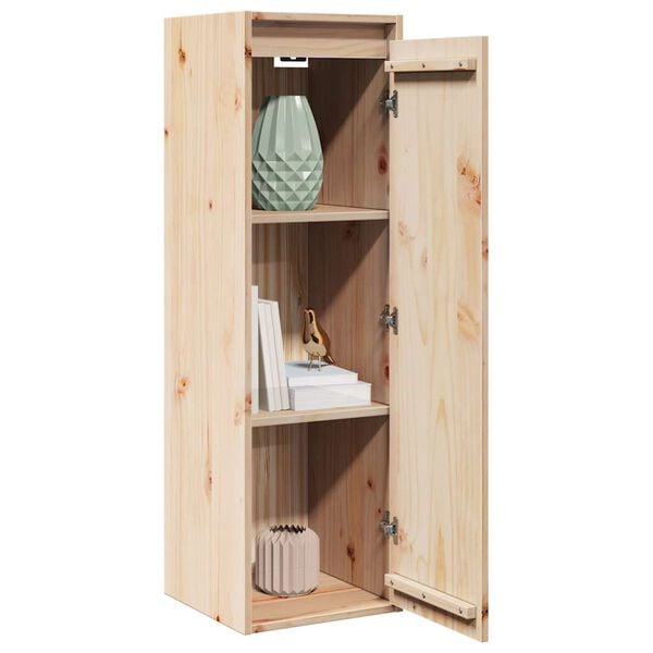 vidaXL Wall Cabinet 30x30x100 cm Solid Pinewood