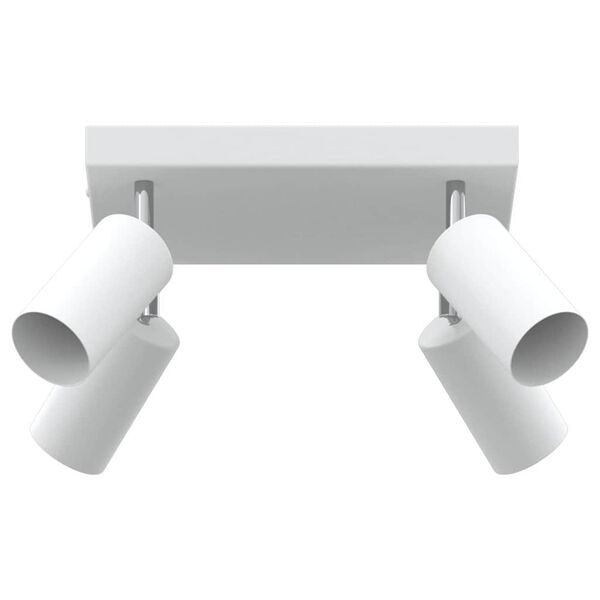vidaXL Ceiling Spotlight with Spotlights White 26 x 26 x 16.5 cm Metal