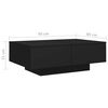 vidaXL Coffee Table Black 90x60x31 cm Engineered Wood
