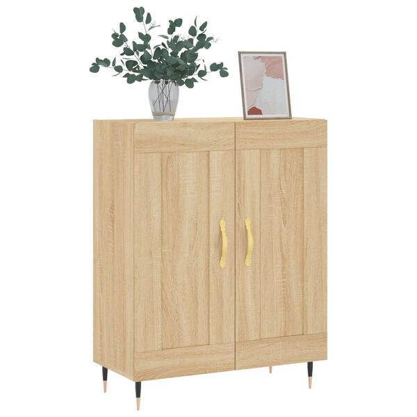 vidaXL Sideboard Sonoma Oak 69.5x34x90 cm Engineered Wood