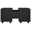vidaXL Coffee Table Black 60x60x38 cm Engineered Wood