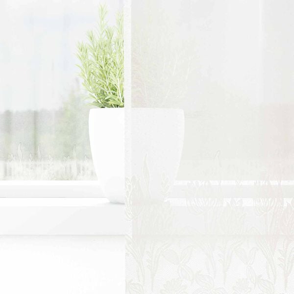 vidaXL Lace Curtain with Curtains White 300 x 140 cm Polyester