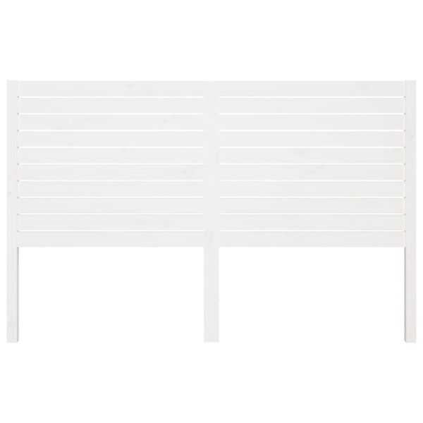 vidaXL Bed Headboard White 156x4x100 cm Solid Wood Pine