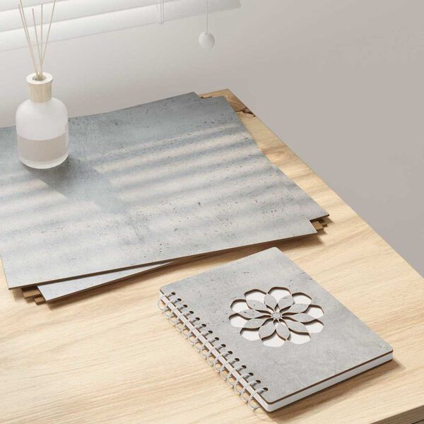 vidaXL Decor Panels 12 pcs Concrete Grey 30 x 30 x 0.27 cm