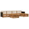 vidaXL Outdoor Sofa Set 6 pcs Natural Solid Acacia Wood