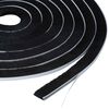 vidaXL Self-Adhesive Door Brush Seal 10 m PP Black