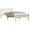 vidaXL Bed Frame Brown 215.5 x 95.5 x 69.5 cm Solid Pine Wood