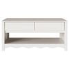 vidaXL Coffee Table Drammen White 99 x 55 x 45 cm Solid pine wood