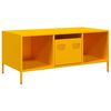 vidaXL Coffee Table Mustard Yellow 101.5x50x43.5 cm Cold-rolled Steel