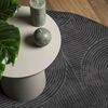 vidaXL Rug IZA Short Pile Scandinavian Look Anthracite &Oslash; 160 cm