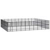 vidaXL Outdoor Dog Kennel Steel 73.73 m&sup2;