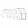 vidaXL Chicken Cage Silver 600x105x120 cm Galvanised Steel