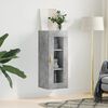 vidaXL Wall Mounted Cabinet Concrete Grey 34.5x34x90 cm