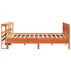 vidaXL Bed Frame without Mattress Wax Brown 180x200 cm Super King Solid Wood Pine