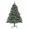 vidaXL Artificial Christmas Tree with 300 LEDs with Stand Green 240 cm