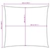 vidaXL Sunshade Sail Oxford Fabric Square 5x5 m Taupe