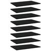 vidaXL Bookshelf Boards 8 pcs Black 60x40x1.5 cm Engineered Wood