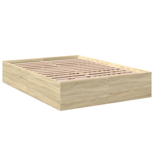 vidaXL Bed Frame without Mattress Sonoma Oak 120x200 cm