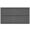 vidaXL Wall Headboard Grey 159.5x3x90 cm Solid Wood Pine