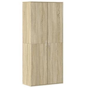 vidaXL Shoe Cabinet Sonoma Oak 80x39x178 cm Engineered Wood