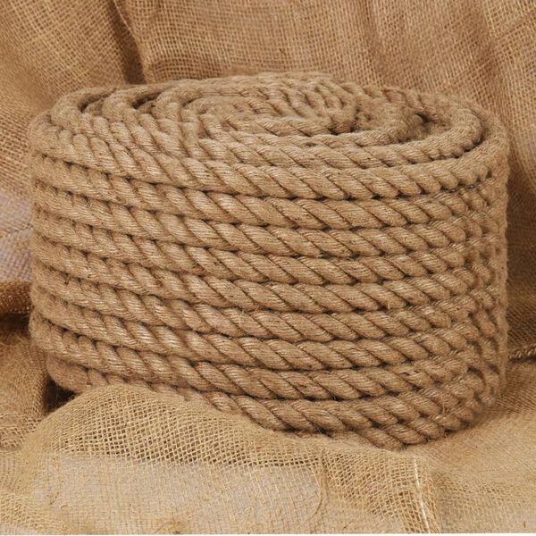 vidaXL Rope 100% Jute 20 mm 50 m