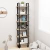 vidaXL Storage Shelf Sonoma Oak 60x30x210 cm Engineered Wood
