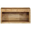 vidaXL Wall-mounted TV Cabinet 40x30x19 cm Solid Rough Wood Mango