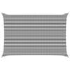 vidaXL Sunshade Sail 4 x 6 m HDPE Rectangular Anthracite and White