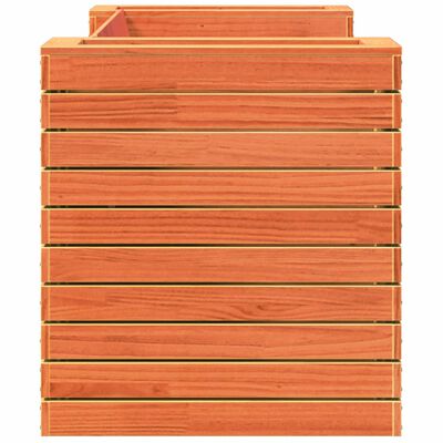 vidaXL Planter Bench Wax Brown 167.5x60x65 cm Solid Wood Pine