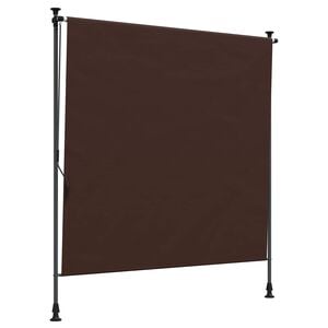 vidaXL Outdoor Roller Blind Brown 100 x 270 cm
