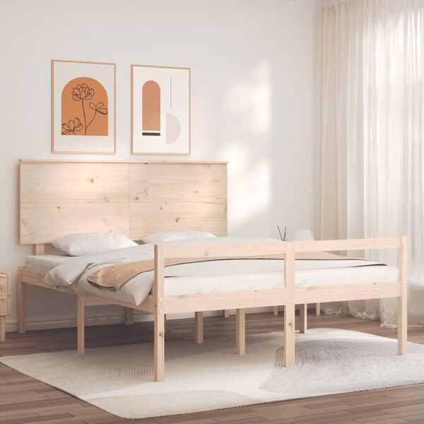 vidaXL Senior Bed without Mattress 160x200 cm Solid Wood