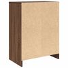 vidaXL Shoe Cabinet Brown Oak 57x34x76 cm Engineered Wood