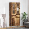 vidaXL Highboard Old Wood 69.5 x 34 x 180 cm Engineered Wood