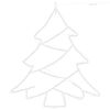 vidaXL Christmas Lights Christmas Tree Silhouette 2 pcs 50 LEDs Warm White