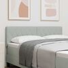 vidaXL Headboard with Headboard Light Grey 144 cm Faux Leather