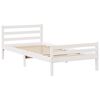 vidaXL Bookcase Bed without Mattress White 90x200 cm Solid Wood Pine