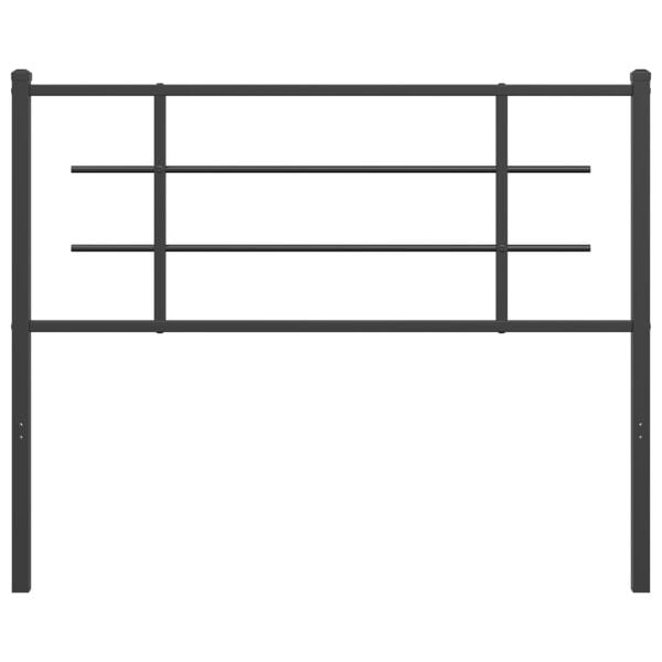vidaXL Metal Replace Headboard Black 107 cm