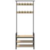 vidaXL Coat Rack Sonoma Oak 75 x 34 x 184 cm Engineered wood