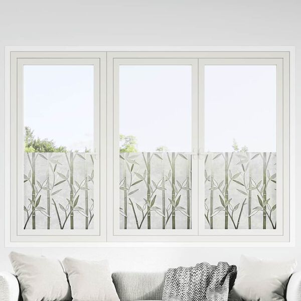vidaXL Window Films 4 pcs Frosted Bamboo Pattern PVC