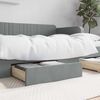vidaXL Bed Storage Drawers 2 pcs Light Grey Engineered Wood and Fabric