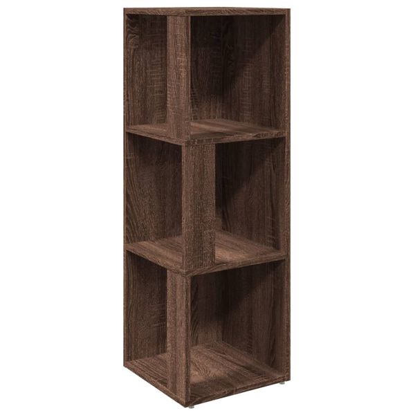 vidaXL Corner Cabinet Brown Oak 33x33x100 cm Engineered Wood