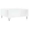 vidaXL Coffee Table White 80x80x36.5 cm Engineered Wood